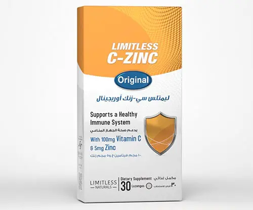 LIMITLESS C ZINC ORIGINAL 30 LOZENGES jpeg